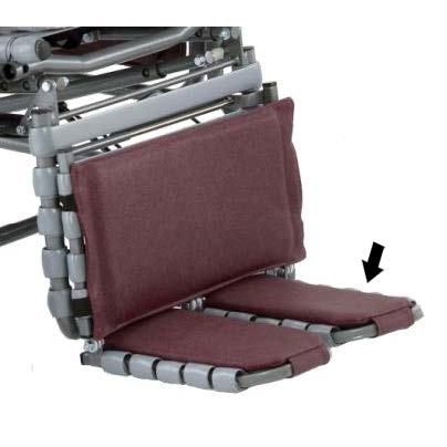 Articulating Split Lower Leg Support with Four Straps (Footrest Length: 16" - 23") - Standard (Not available in 16" seat width)
