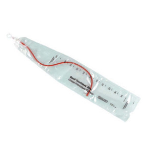 Touchless Plus Red Rubber Closed System Intermittent Catheter, Unisex