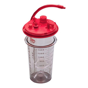 Cardinal Suction Canister Liner with Filter, Lid and Shut Off Valve, 1500 cc