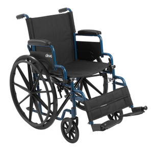 Drive Medical Blue Streak single axle manual wheelchair