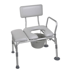 Drive Medical combination padded transfer bench/commode