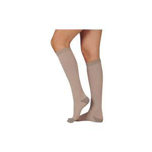 Juzo Silver Soft Knee-High Compression Stockings, Size 4 Short, Beige