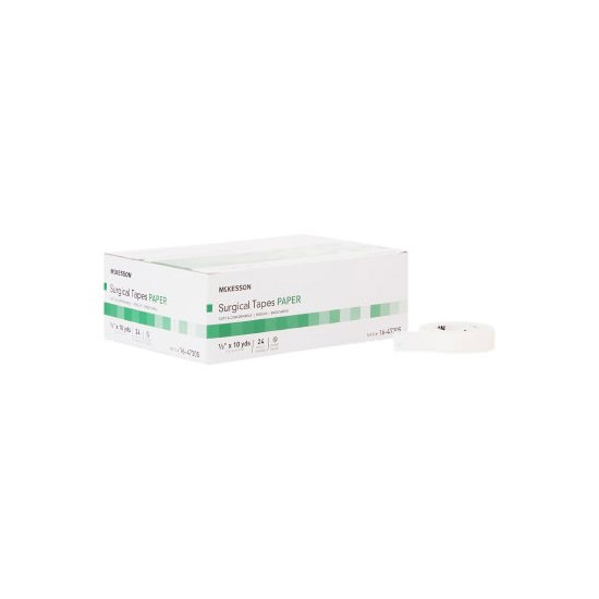McKesson Medi-Pak Performance Plus Paper Surgical Tape, 1/2" x 10 yards NonSterile