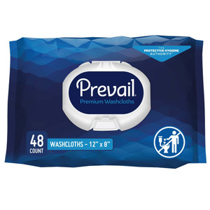 Prevail Adult Washcloths with Press-N-Pull Lid