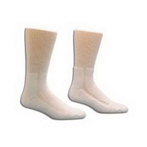 Salk HealthDri Foot-Friendly Diabetic Acrylic Socks, White, Size 10-13